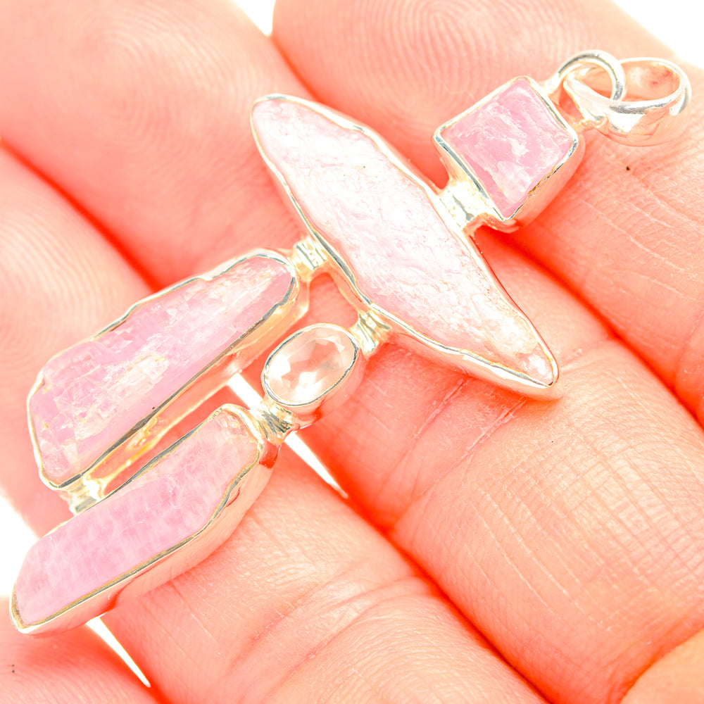 Kunzite Pendants handcrafted by Ana Silver Co - PD32175