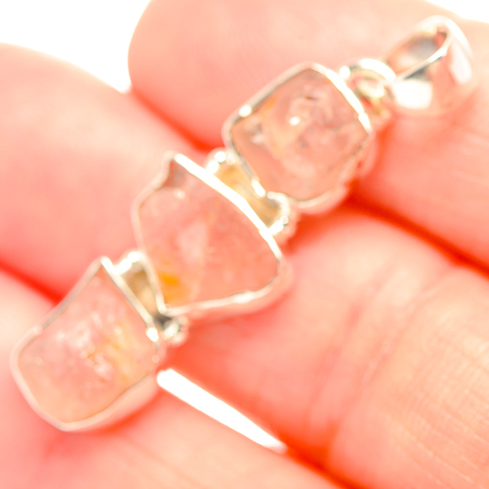 Rose Quartz Pendants handcrafted by Ana Silver Co - PD32192