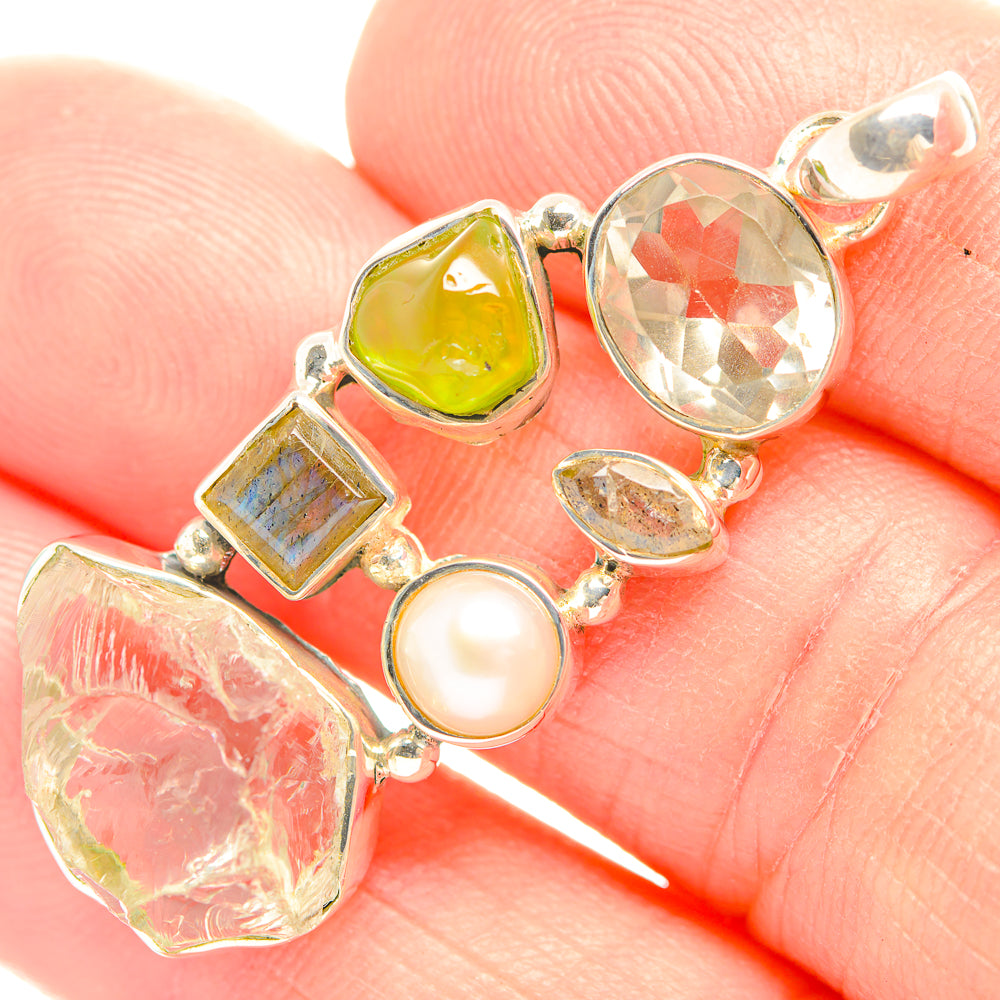Green Amethyst Pendants handcrafted by Ana Silver Co - PD32202