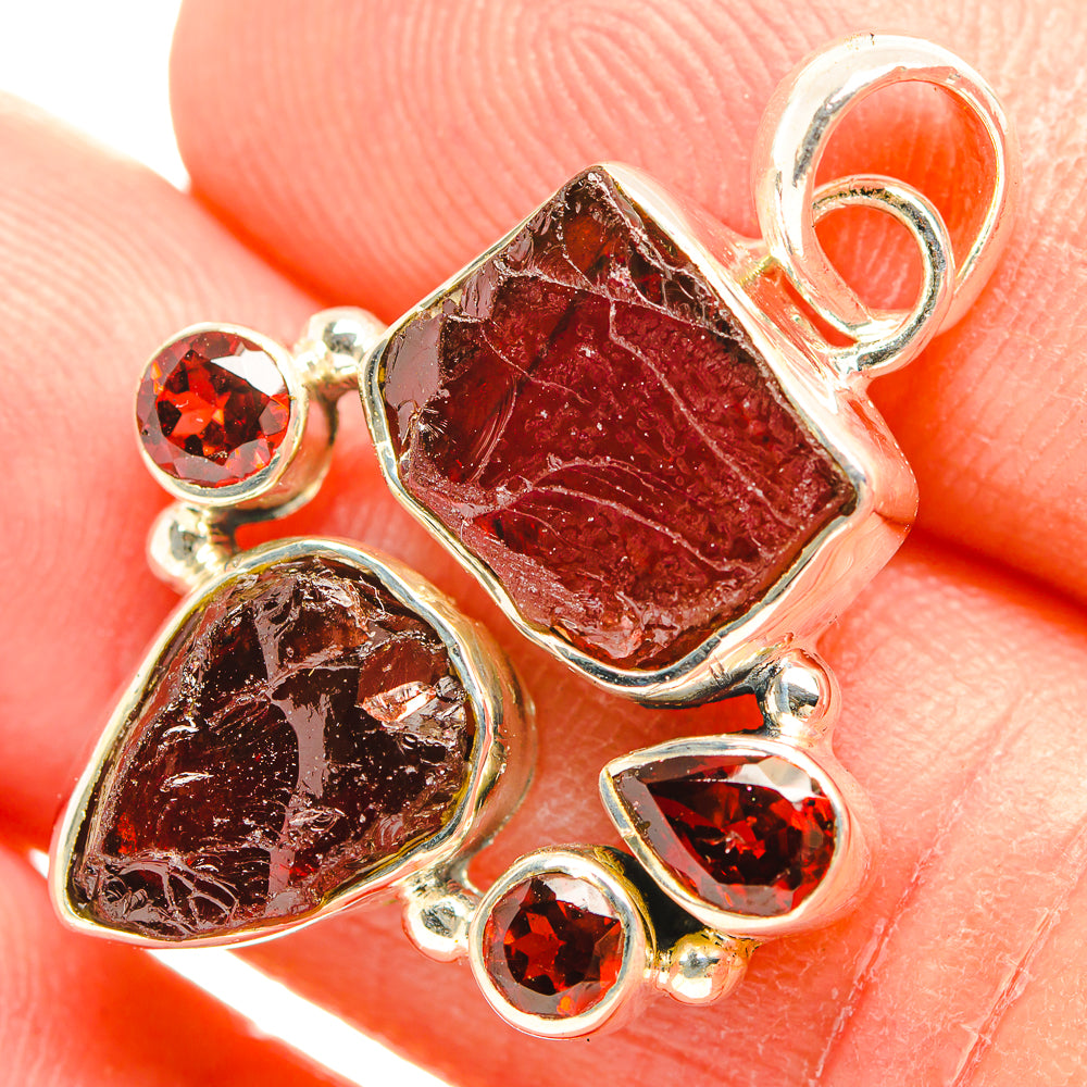 Garnet Pendants handcrafted by Ana Silver Co - PD32208