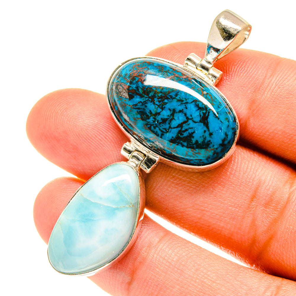 Shattuckite Pendants handcrafted by Ana Silver Co - PD3221