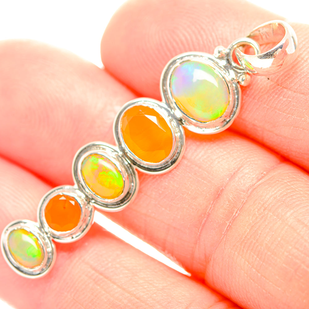Ethiopian Opal Pendants handcrafted by Ana Silver Co - PD32214