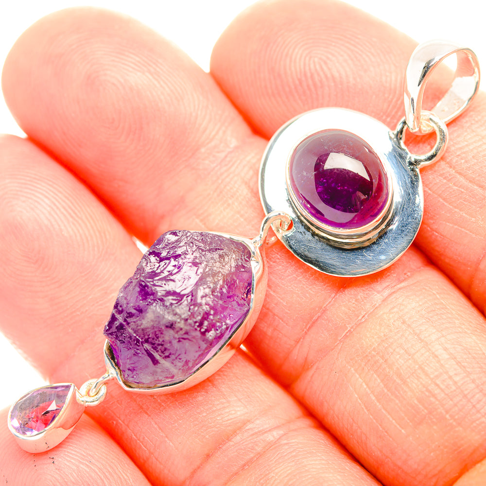 Amethyst Pendants handcrafted by Ana Silver Co - PD32224