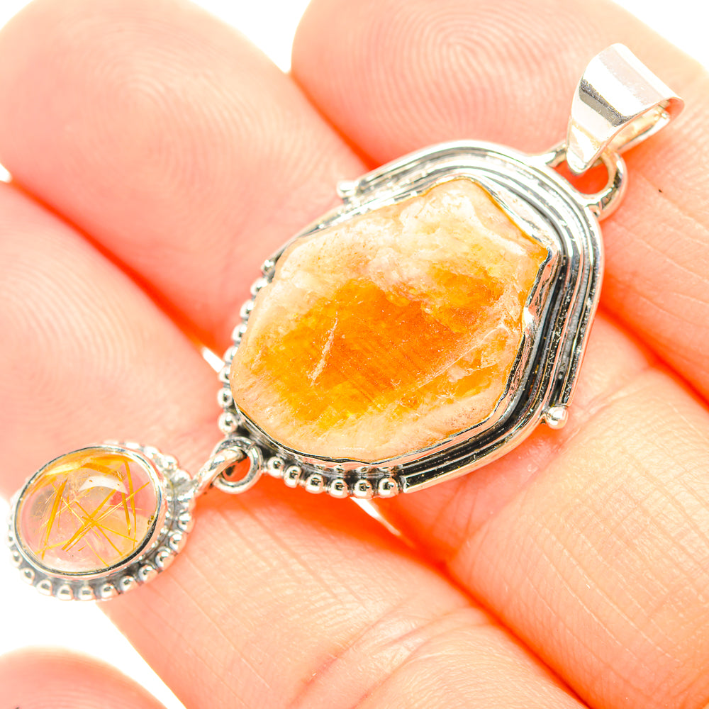 Citrine Pendants handcrafted by Ana Silver Co - PD32228