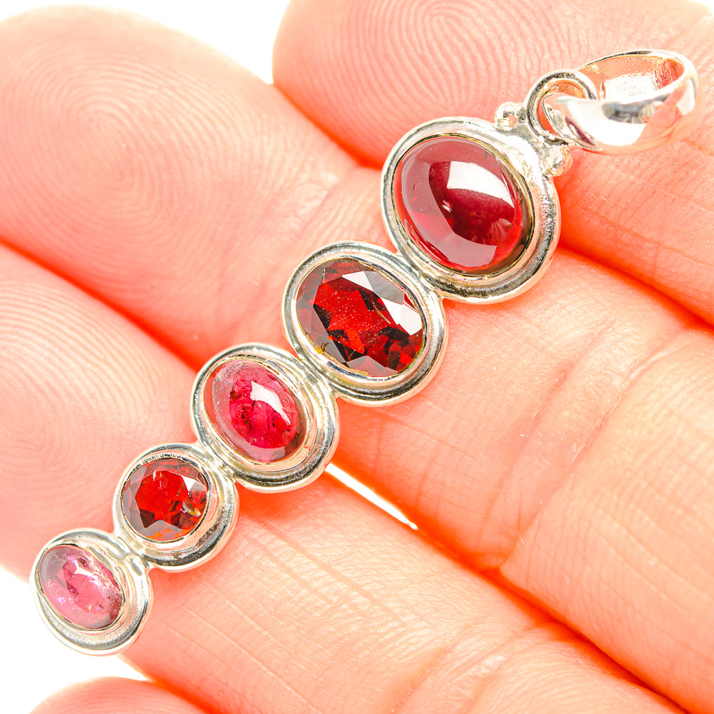 Garnet Pendants handcrafted by Ana Silver Co - PD32229
