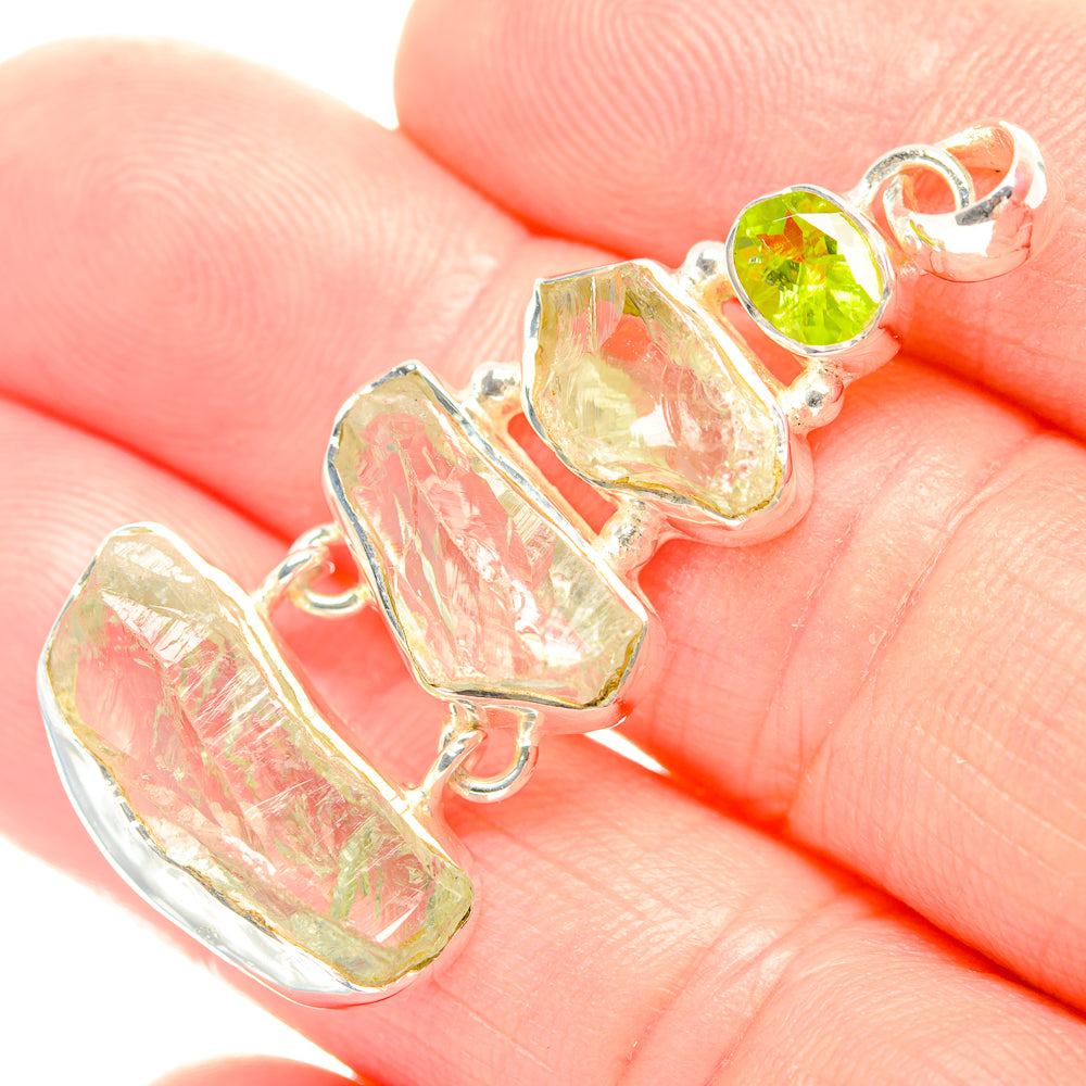 Green Amethyst Pendants handcrafted by Ana Silver Co - PD32232