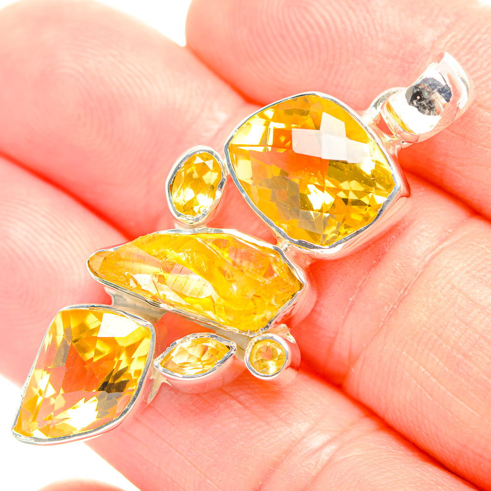 Citrine Pendants handcrafted by Ana Silver Co - PD32235