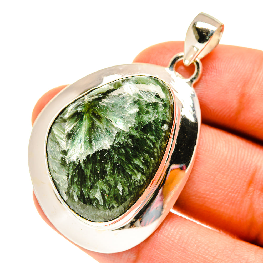 Seraphinite Pendants handcrafted by Ana Silver Co - PD3224