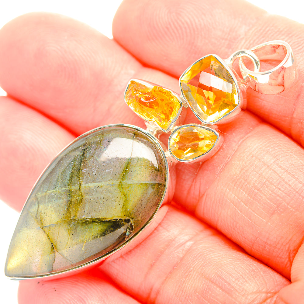 Labradorite Pendants handcrafted by Ana Silver Co - PD32242