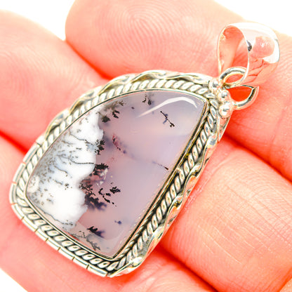 Dendritic Opal Pendants handcrafted by Ana Silver Co - PD32245