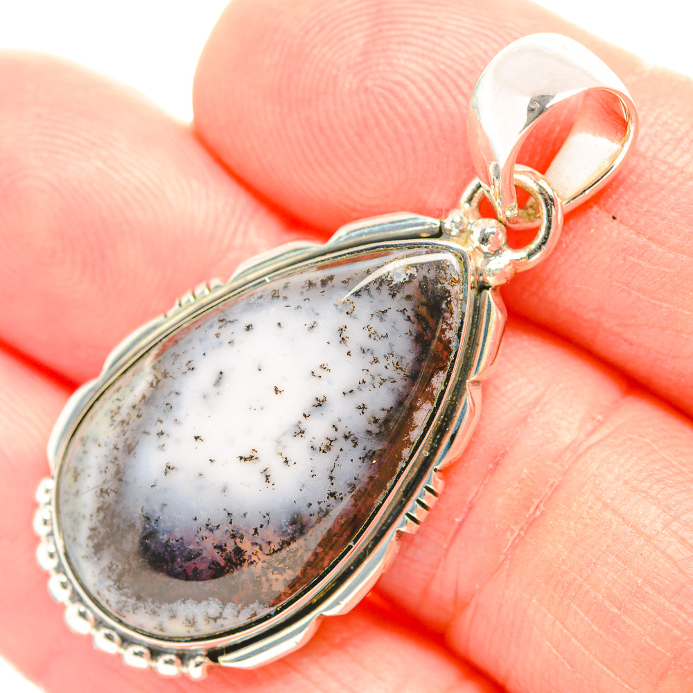 Dendritic Opal Pendants handcrafted by Ana Silver Co - PD32247