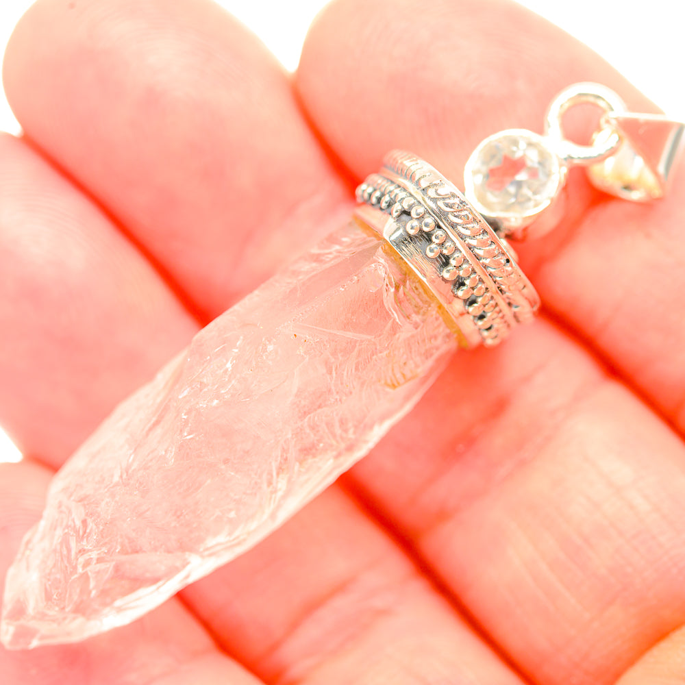 White Quartz Pendants handcrafted by Ana Silver Co - PD32251