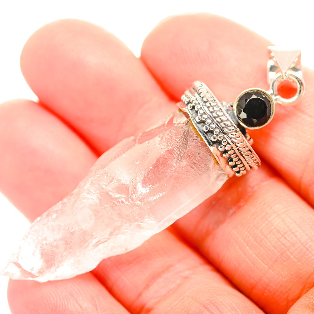 White Quartz Pendants handcrafted by Ana Silver Co - PD32252
