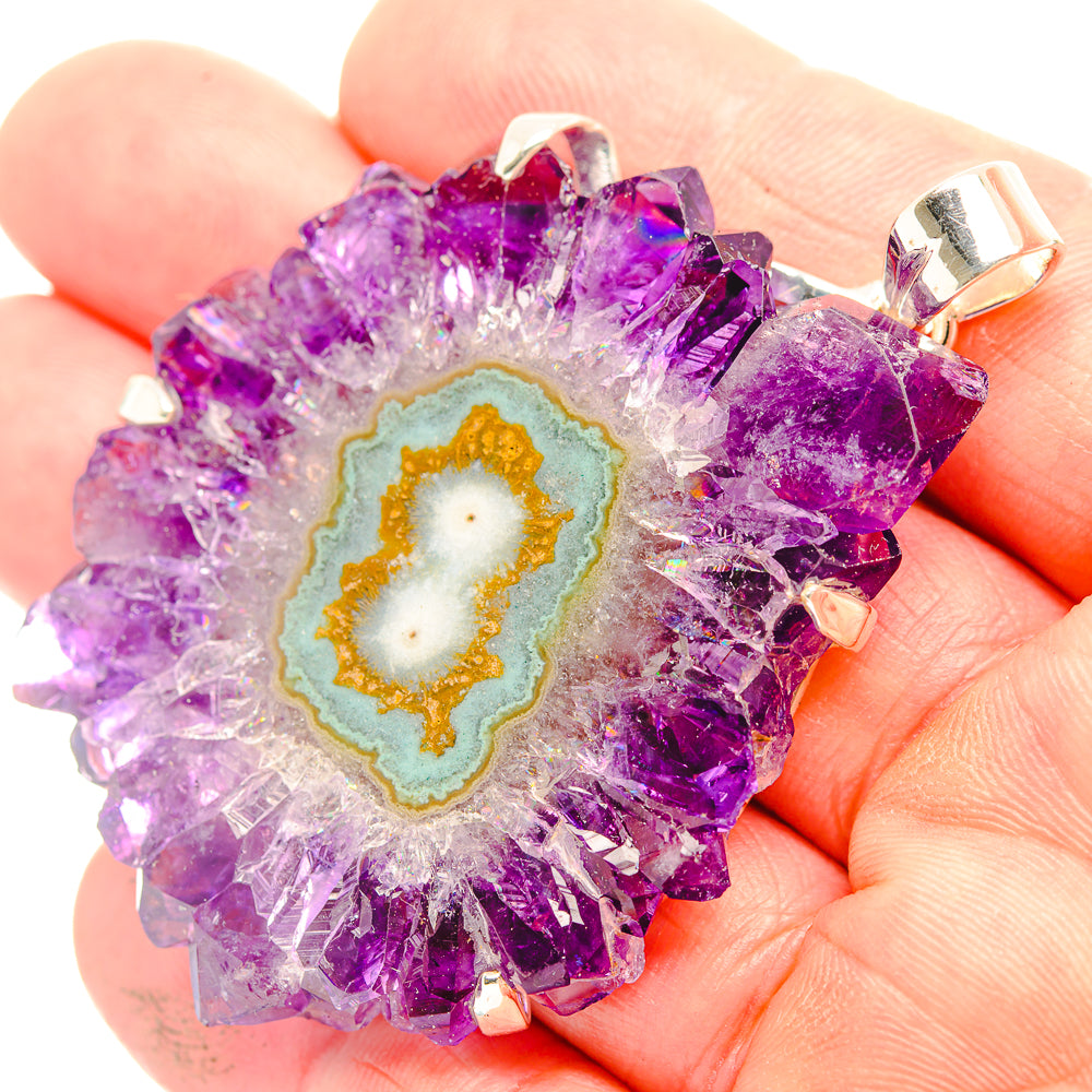 Amethyst Solar Quartz Pendants handcrafted by Ana Silver Co - PD32261