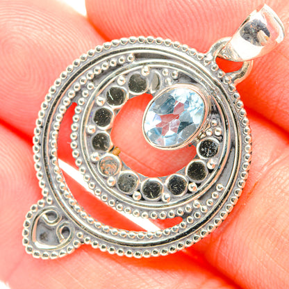 Blue Topaz Pendants handcrafted by Ana Silver Co - PD32266