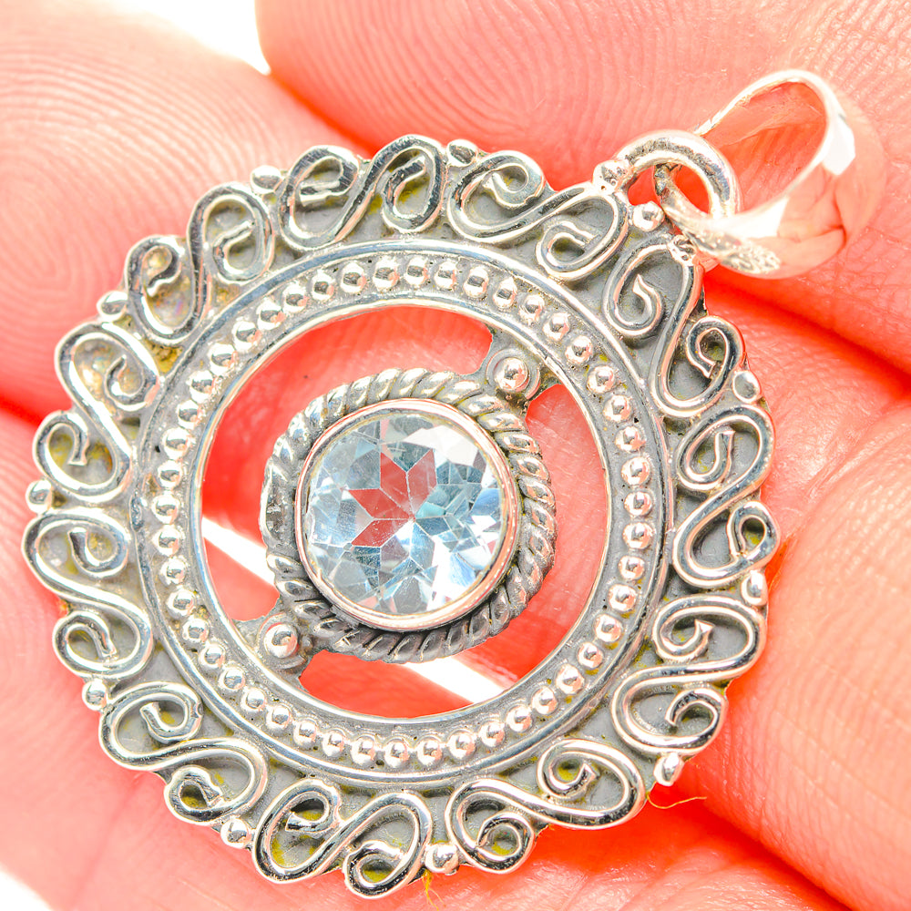 Blue Topaz Pendants handcrafted by Ana Silver Co - PD32267