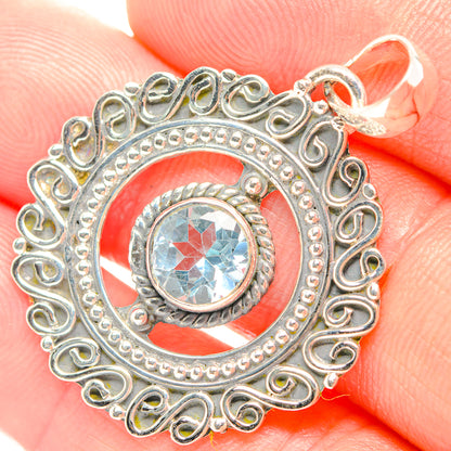 Blue Topaz Pendants handcrafted by Ana Silver Co - PD32267