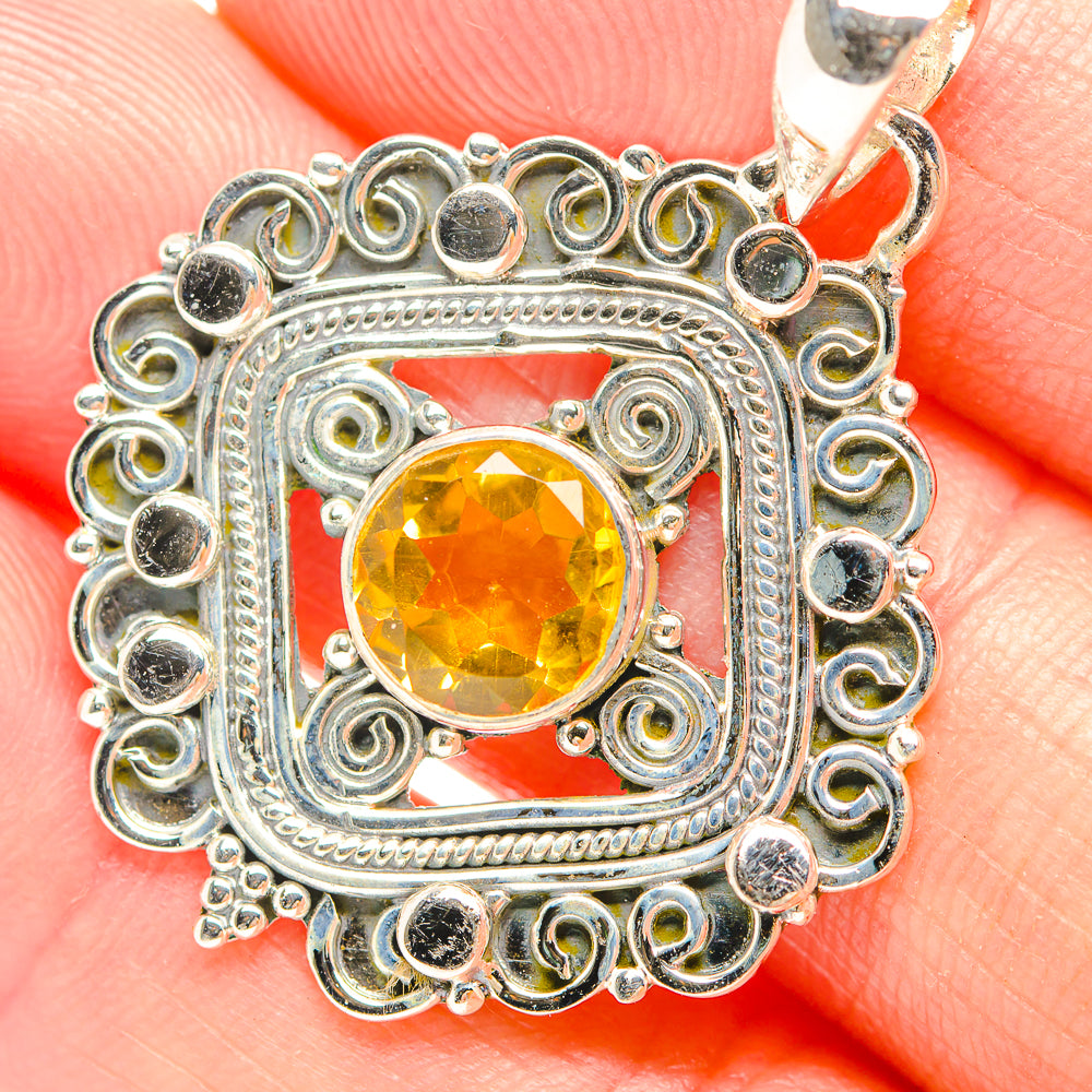 Citrine Pendants handcrafted by Ana Silver Co - PD32268