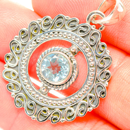 Blue Topaz Pendants handcrafted by Ana Silver Co - PD32270