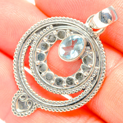 Blue Topaz Pendants handcrafted by Ana Silver Co - PD32271