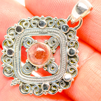 Rose Quartz Pendants handcrafted by Ana Silver Co - PD32274