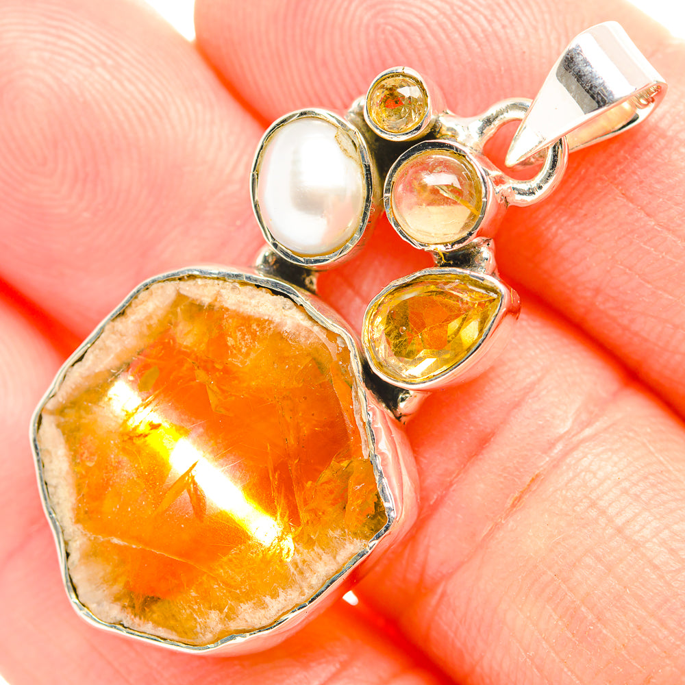 Citrine Pendants handcrafted by Ana Silver Co - PD32280