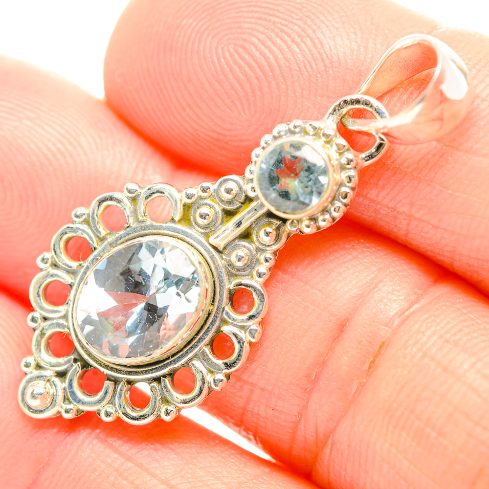 Blue Topaz Pendants handcrafted by Ana Silver Co - PD32291