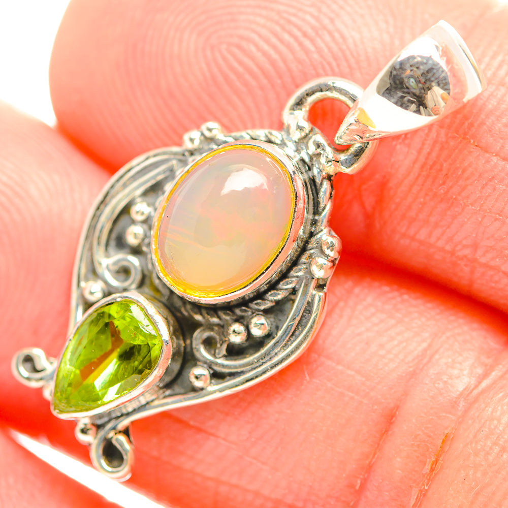 Ethiopian Opal Pendants handcrafted by Ana Silver Co - PD32293