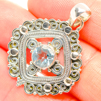 Blue Topaz Pendants handcrafted by Ana Silver Co - PD32301