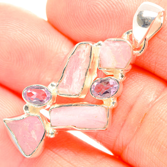 Kunzite Pendants handcrafted by Ana Silver Co - PD32302