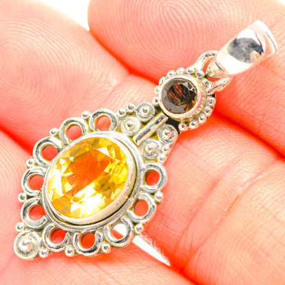 Citrine Pendants handcrafted by Ana Silver Co - PD32304