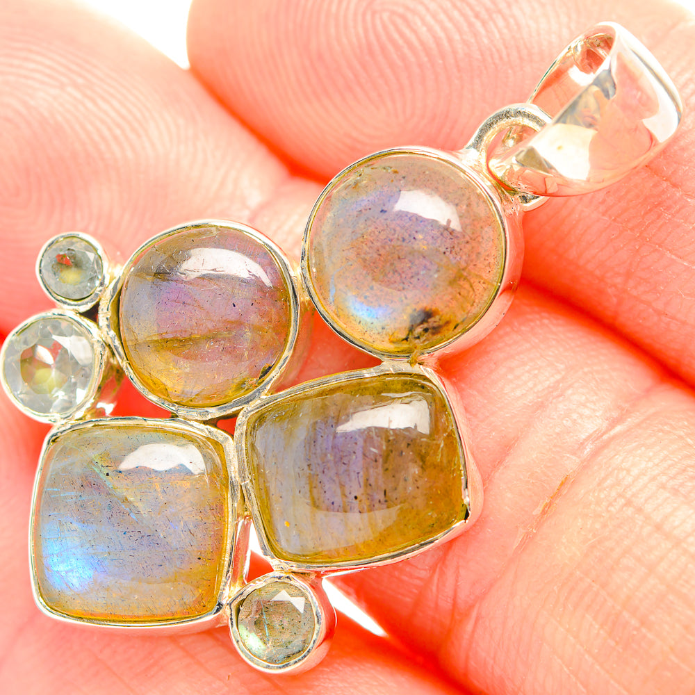 Labradorite Pendants handcrafted by Ana Silver Co - PD32309