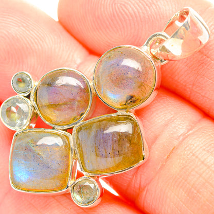 Labradorite Pendants handcrafted by Ana Silver Co - PD32309