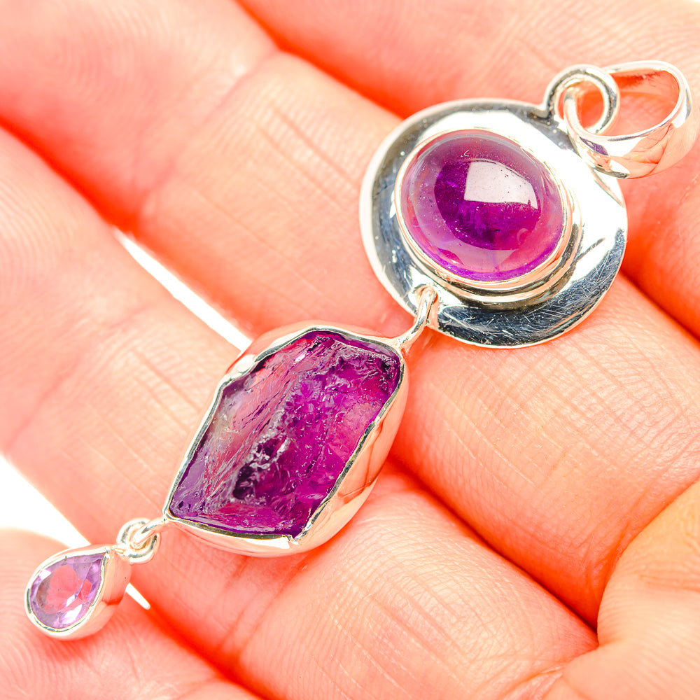 Amethyst Pendants handcrafted by Ana Silver Co - PD32318