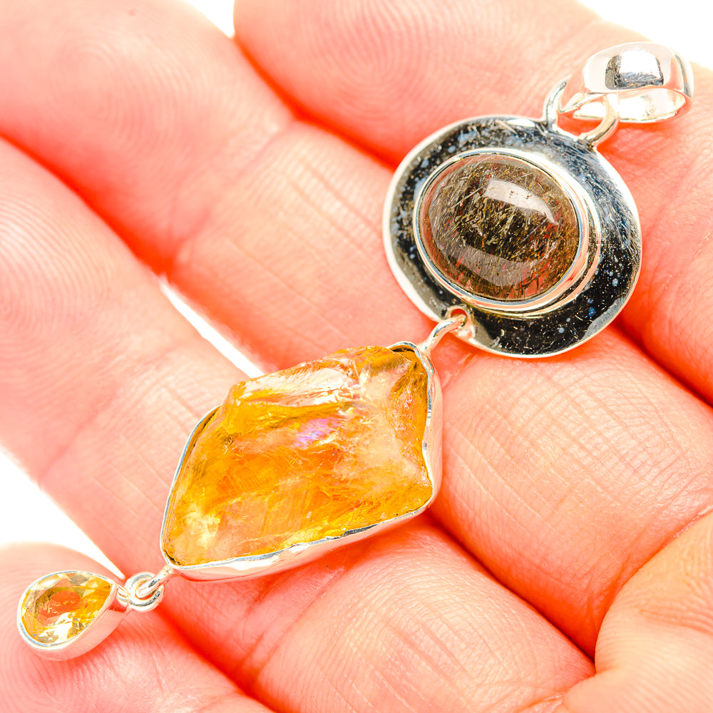Citrine Pendants handcrafted by Ana Silver Co - PD32319