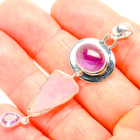 Kunzite Pendants handcrafted by Ana Silver Co - PD32321