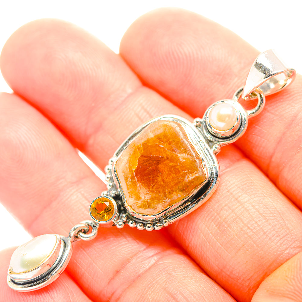 Citrine Pendants handcrafted by Ana Silver Co - PD32323