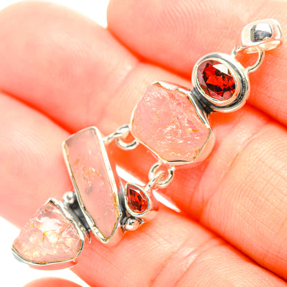 Rose Quartz Pendants handcrafted by Ana Silver Co - PD32333