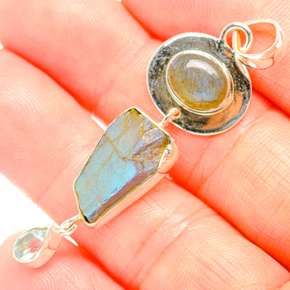 Labradorite Pendants handcrafted by Ana Silver Co - PD32335