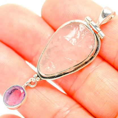 Rose Quartz Pendants handcrafted by Ana Silver Co - PD32338