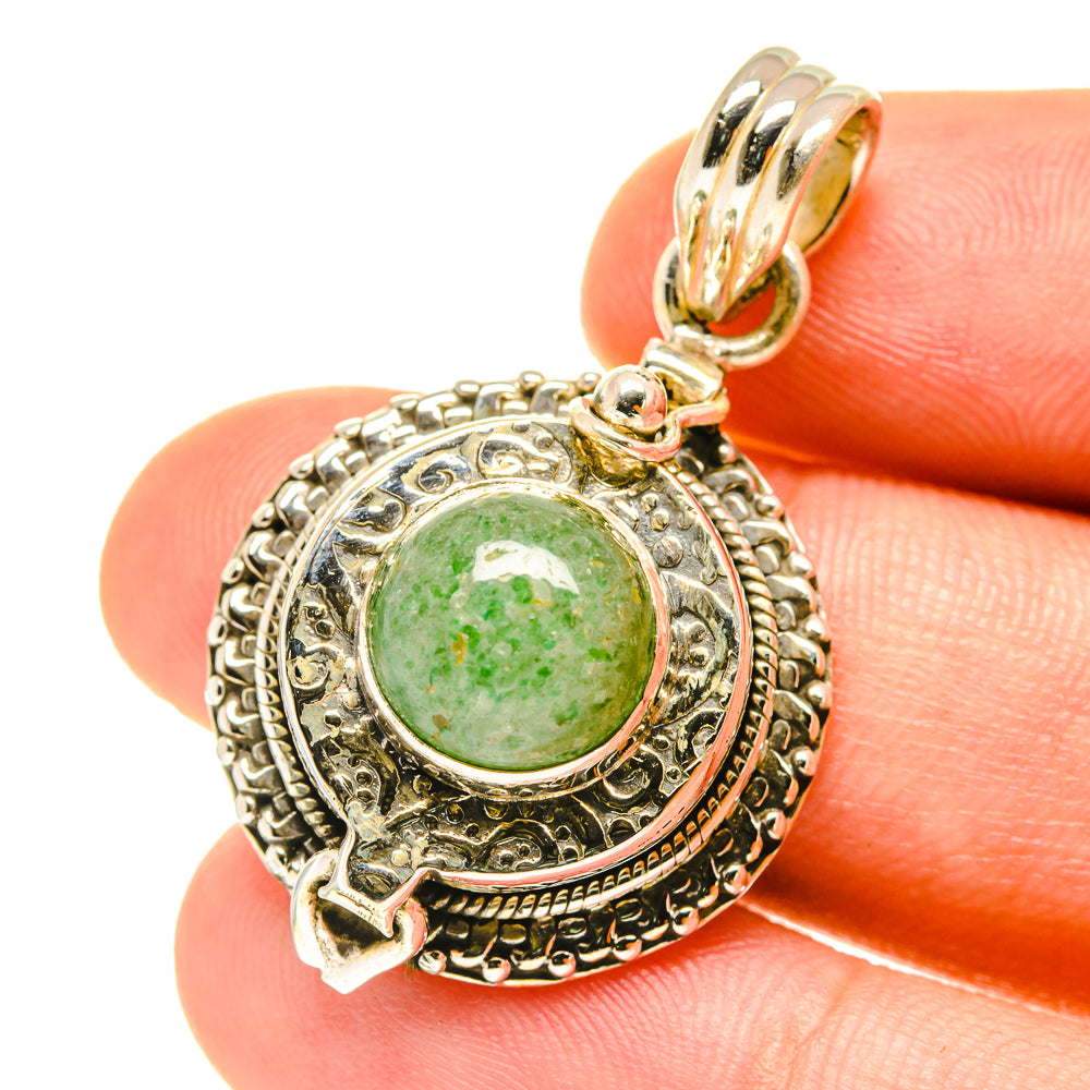 Green Aventurine Pendants handcrafted by Ana Silver Co - PD3234