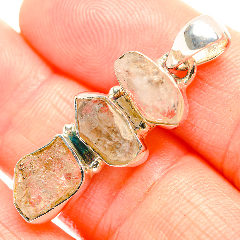 Herkimer Diamond Pendants handcrafted by Ana Silver Co - PD32348