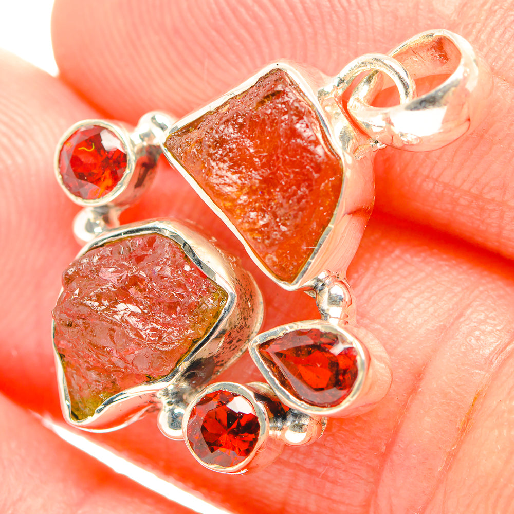 Garnet Pendants handcrafted by Ana Silver Co - PD32351