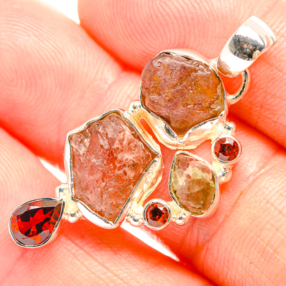 Rose Quartz Pendants handcrafted by Ana Silver Co - PD32355