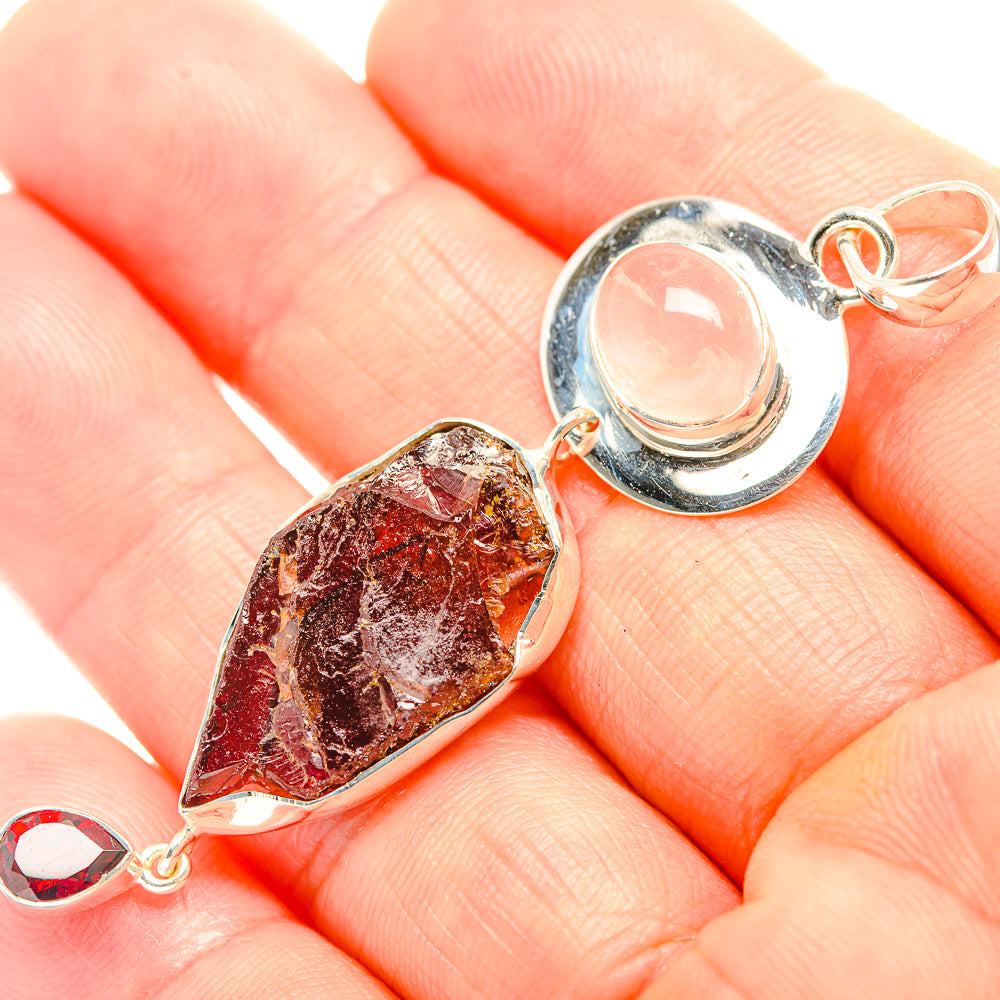 Garnet Pendants handcrafted by Ana Silver Co - PD32358