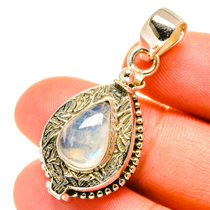 Rainbow Moonstone Pendants handcrafted by Ana Silver Co - PD3238