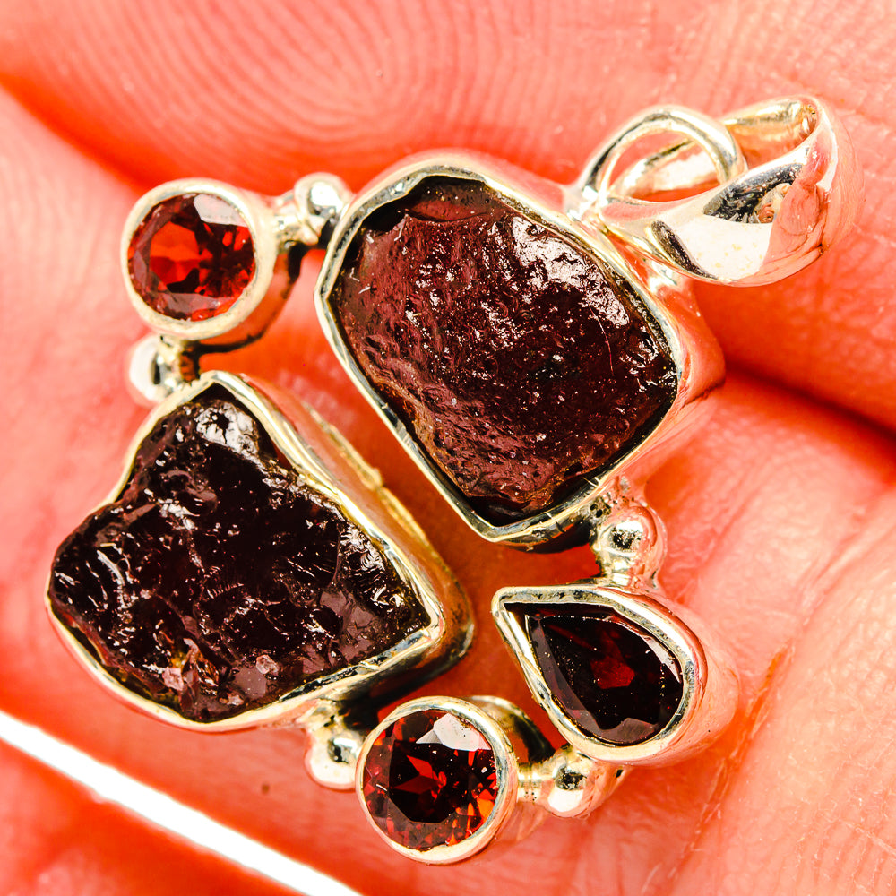 Garnet Pendants handcrafted by Ana Silver Co - PD32380