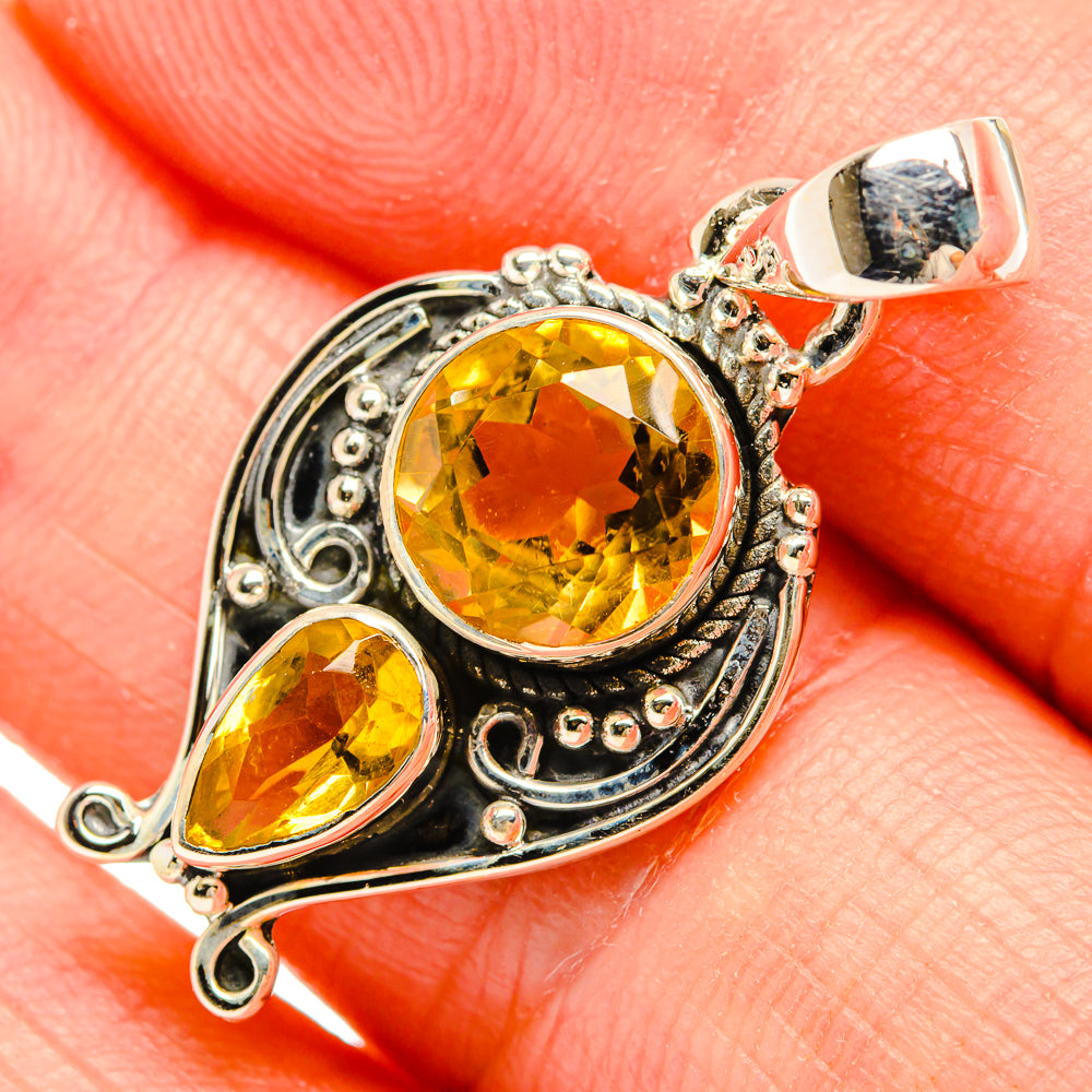 Citrine Pendants handcrafted by Ana Silver Co - PD32382