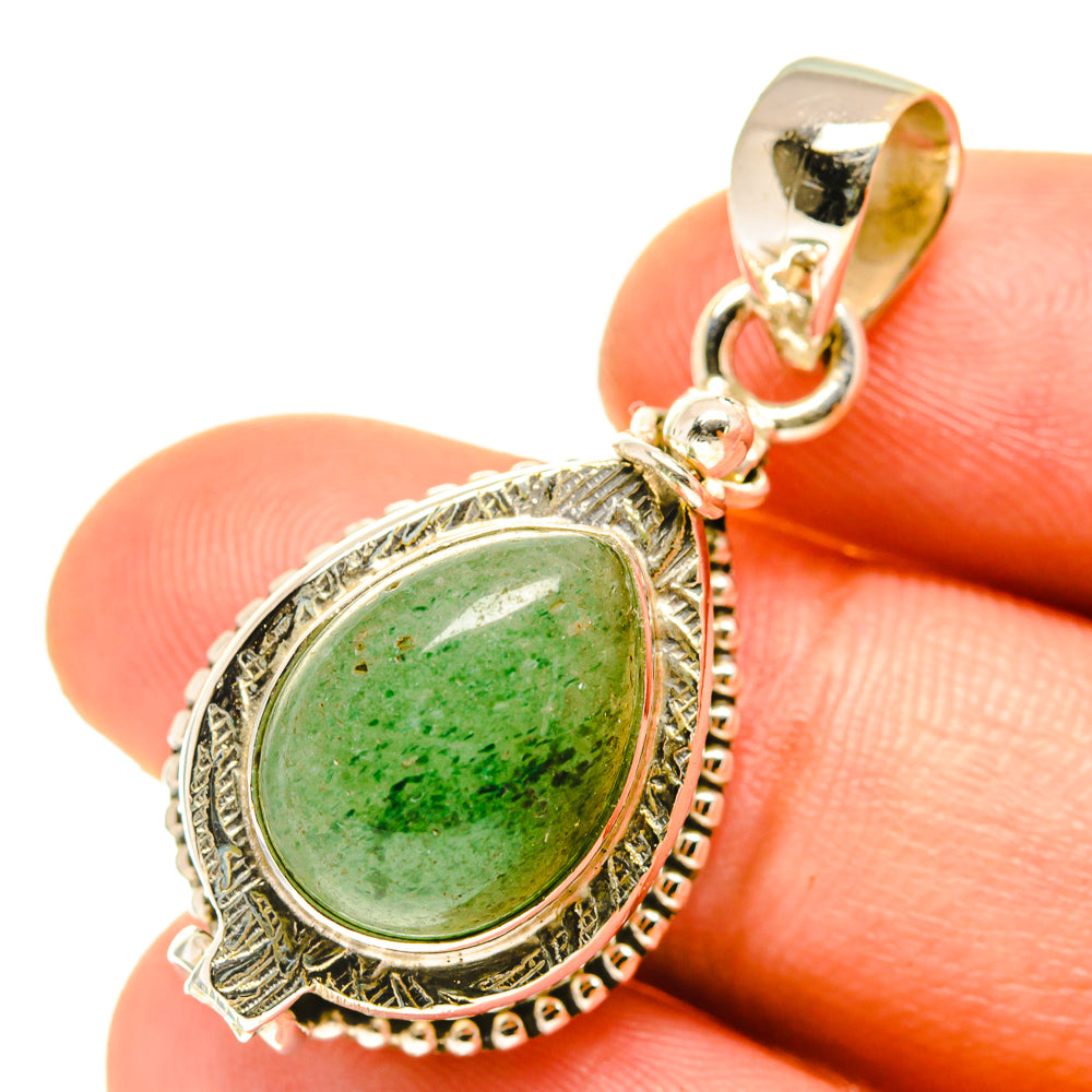 Green Aventurine Pendants handcrafted by Ana Silver Co - PD3239