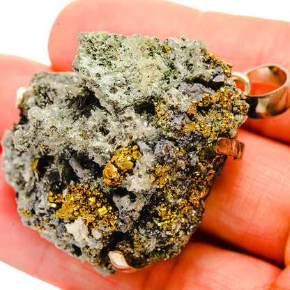 Pyrite Pendants handcrafted by Ana Silver Co - PD32392
